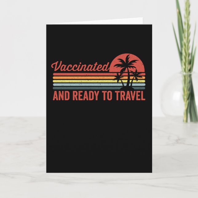 Carte Vaccinated and ready to travel (Devant)