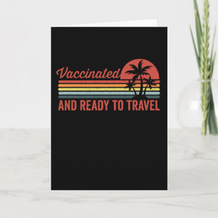 Carte Vaccinated and ready to travel
