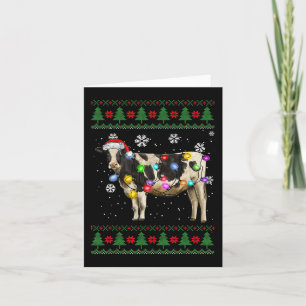Carte Vache de Noël Lait Louvain de vache