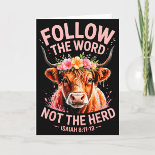 Carte Vache Highland chrétienne 