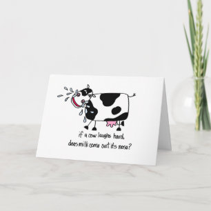 Carte Vache riante, Anniversaire - Personnaliser