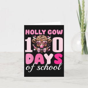 Carte Vache Sainte 100 Jours D'École 100E Jour Garçon Pl
