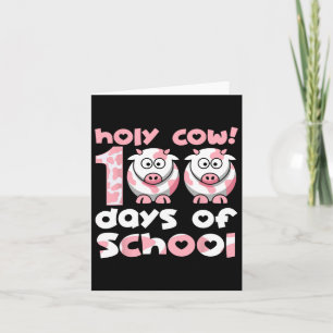 Carte Vache Sainte 100 Jours D'Enseignant Étudiant 100 D
