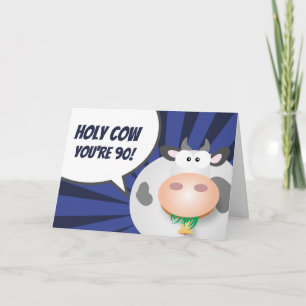 Carte Vache sainte vous êtes le joyeux
