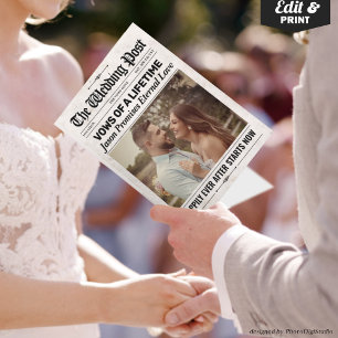 Carte Vaches de Mariage de journal Mariage sur mesure