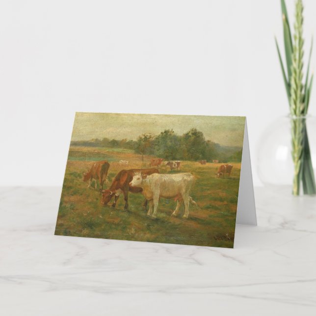 Carte Vaches - Edward Mitchell Banister - c1890 (Devant)