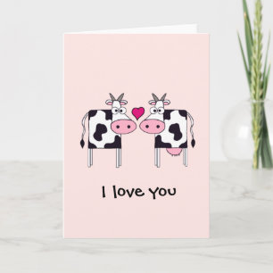 Carte Vaches en amour