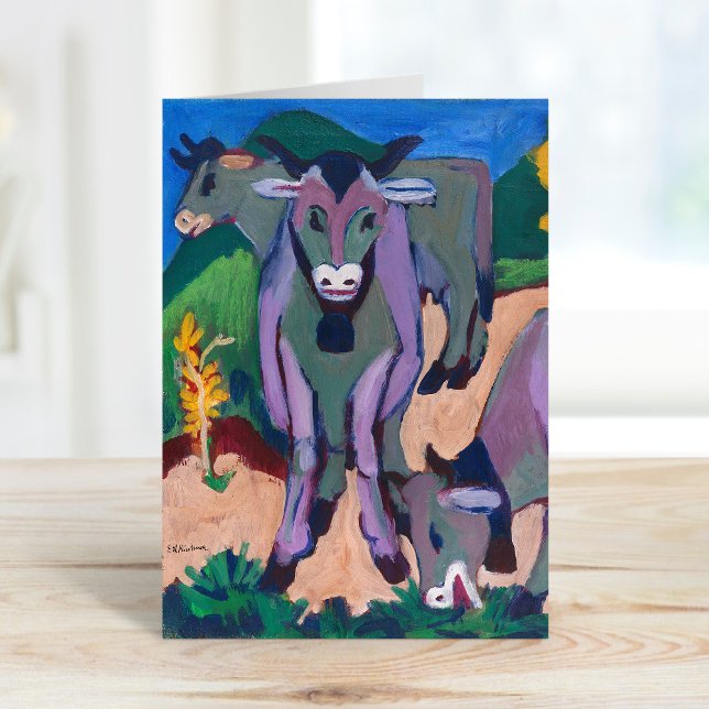 Carte Vaches en automne | Ernst Ludwig Kirchner (Créateur téléchargé)
