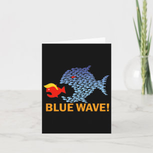 Carte Vague Bleue 2024 Gros Poissons Amusants Mangez Pet