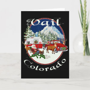 Carte Vail Colorado Montagnes Rocheuses Noël Ski Souveni