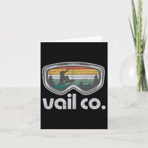 Carte Vail Snowboard Resort Retro Colorado Snowboard