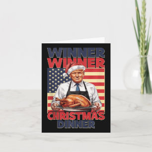 Carte Vainqueur de Trump Dîner de Noël Père Noël A