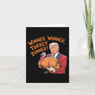 Carte Vainqueur de Trump Dîner turc Dîner Turquie Thanks