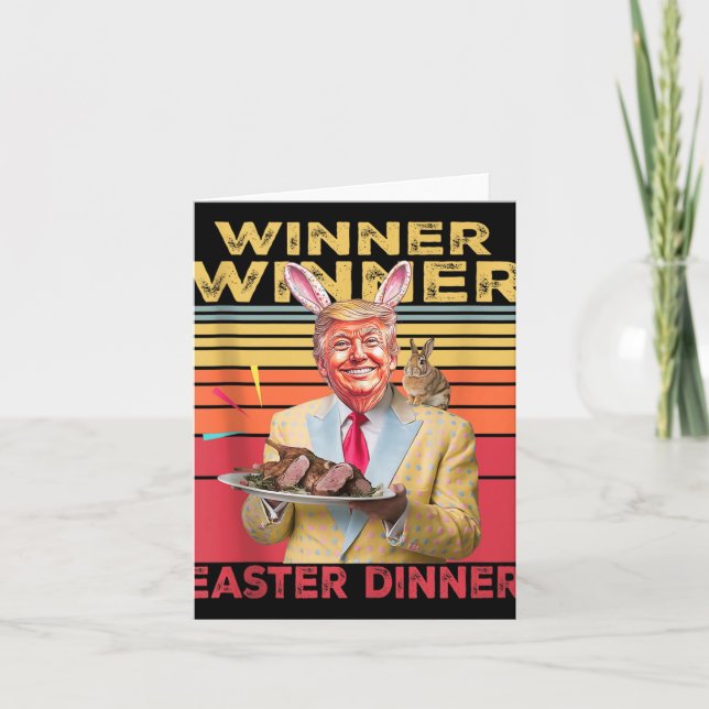Carte Vainqueur du dîner de Pâques du président Trump (Devant)