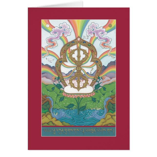 CARTE Vajra (Dorje) - avec l'explication (Devant)