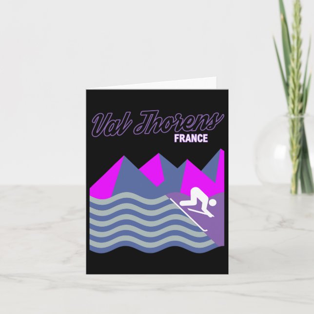 Carte Val Thorens Alpes françaises France Station de ski (Devant)