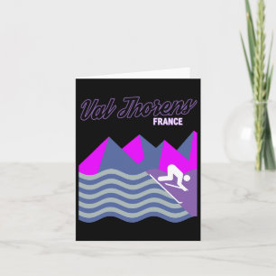 Carte Val Thorens Alpes françaises France Station de ski