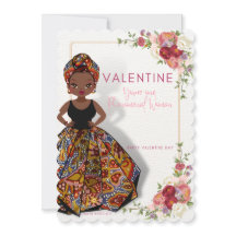 Carte Valentine américaine africaine
