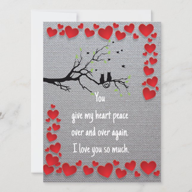 Carte Valentine Birds (Devant)