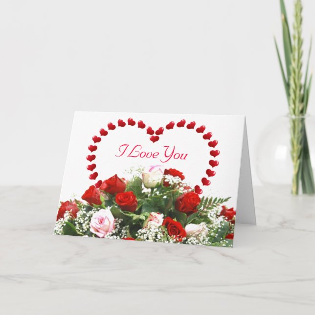 Carte Valentine Bouquet (Devant)
