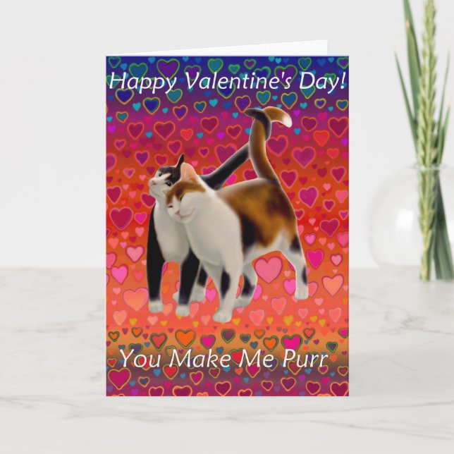 Carte Valentine Cats (Devant)