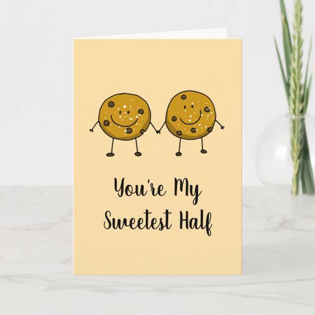 Carte Valentine Chocolate Chip Cookie Pair (Devant)