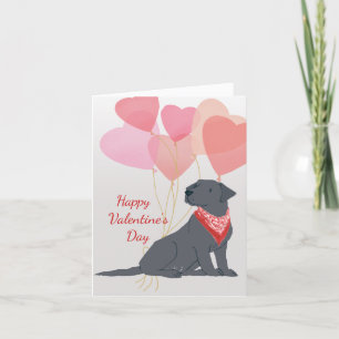 Carte Valentine de votre Black Labrador Retriever