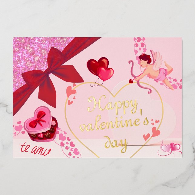 Carte Valentine Foil (Recto)