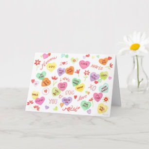 Carte Valentine Fun Hearts Flowts Vous êtes le meilleur