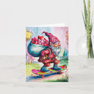 Carte Valentine Gnome Joyeux anniversaire de Valentines