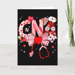 Carte Valentine Infirmière Cna Coquette Arc Stéthoscope