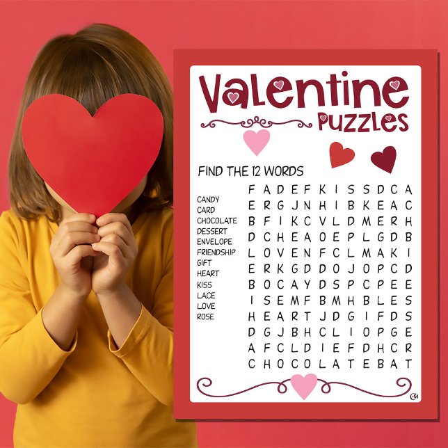 Carte Valentine Kids Puzzles Activité (Créateur téléchargé)