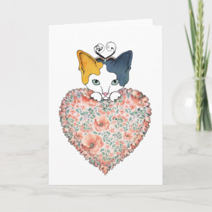 Carte Valentine Kitty