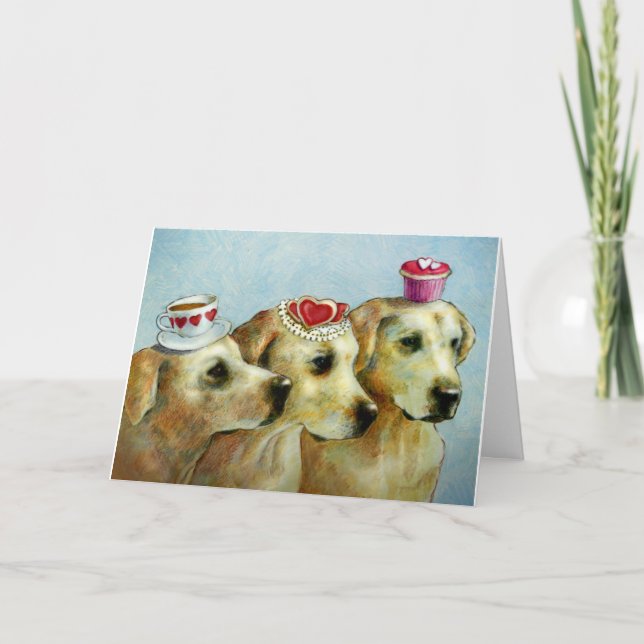 Carte Valentine Labrador Retriever (Devant)