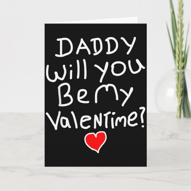 Carte Valentine Papa drôle  (Devant)