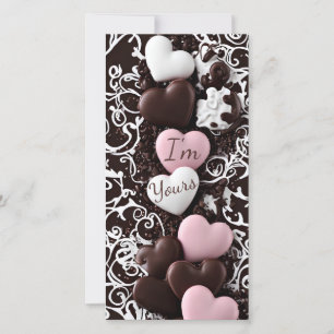 Carte Valentine personnalisable au coeur