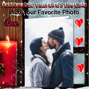 Carte Valentine personnalisé avec photo 