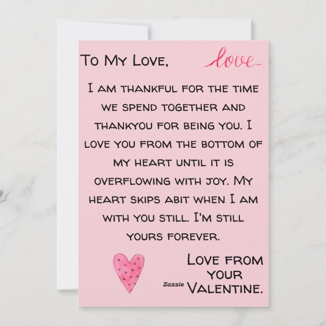 Carte Valentine personnalisée vintage Rose Heart (Dos)