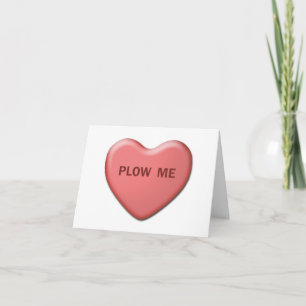 Carte Valentine "Plow Me"