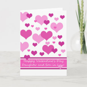 Carte Valentine pour fille et mari