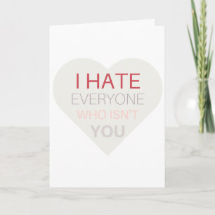 Carte Valentine pour introvertis
