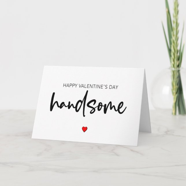 Carte Valentine Pour Lui, Heureuse Sainte-Valentin Hands (Devant)