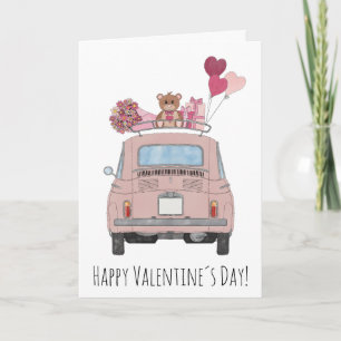 Carte Valentine Retro Fiat 500