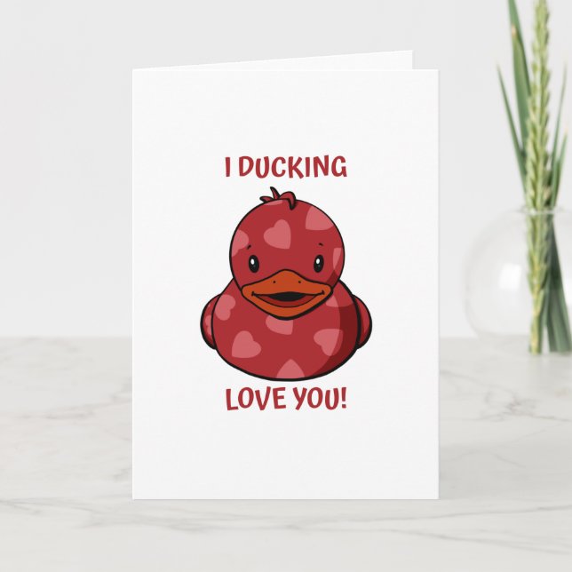 Carte Valentine Rubber Duck (Devant)