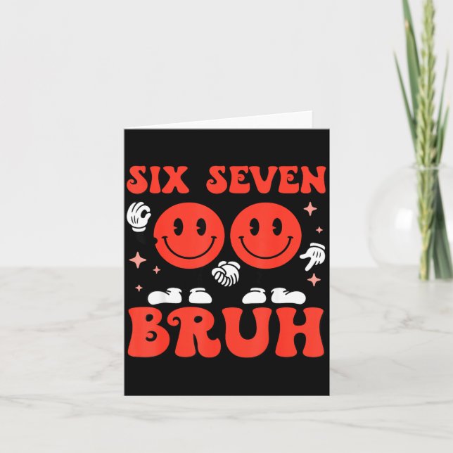 Carte Valentine’s Day Funny 67 Meme Six Seven 6 7 Valent (Devant)