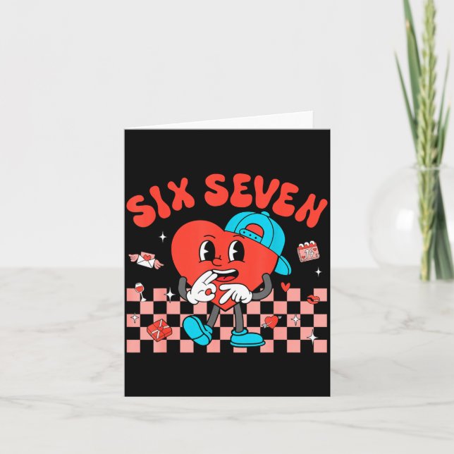 Carte Valentine’s Day Funny 67 Meme Six Seven 6 7 Valent (Devant)