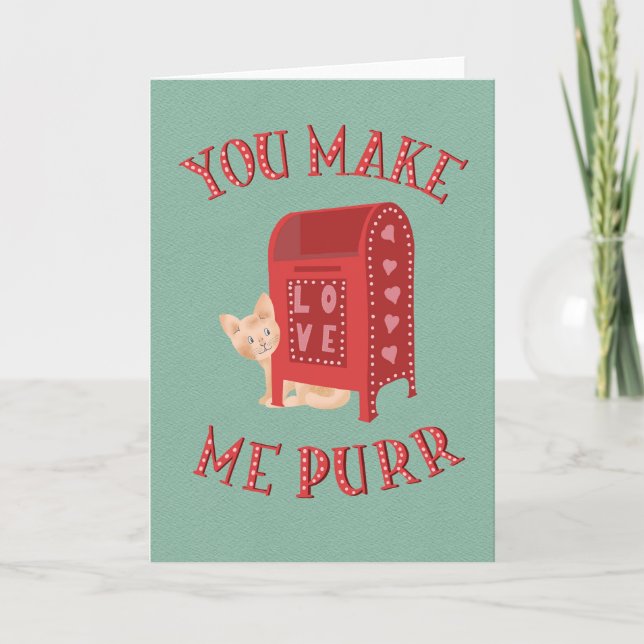 Carte Valentine´s Day Kitty Love Letters (Devant)