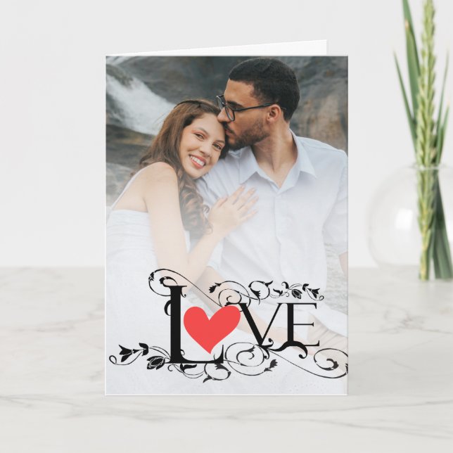 Carte Valentine’s Day Romantic Love Photo Card (Devant)