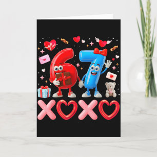 Carte Valentine Six Seven 67 Xoxo Ballon Génération Alph