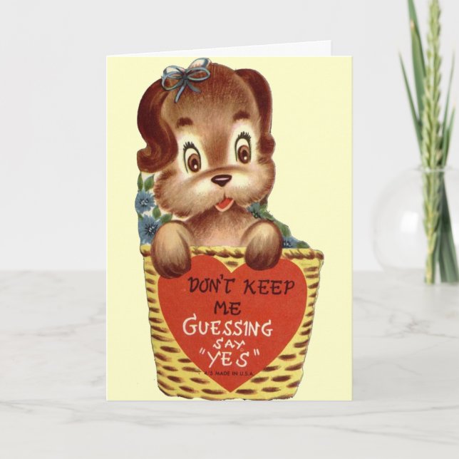 Carte Valentine vintage (Devant)